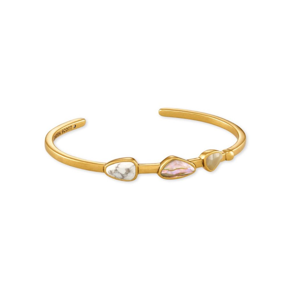 KENDRA SCOTT • Ivy Vintage Gold Cuff Bracelet - Picture 4 of 6